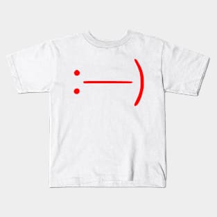 Vintage Smiley Face Emoticon (v16) Kids T-Shirt